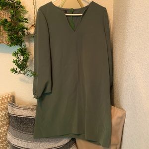 Lafayette Womens dress in olive green size medium
